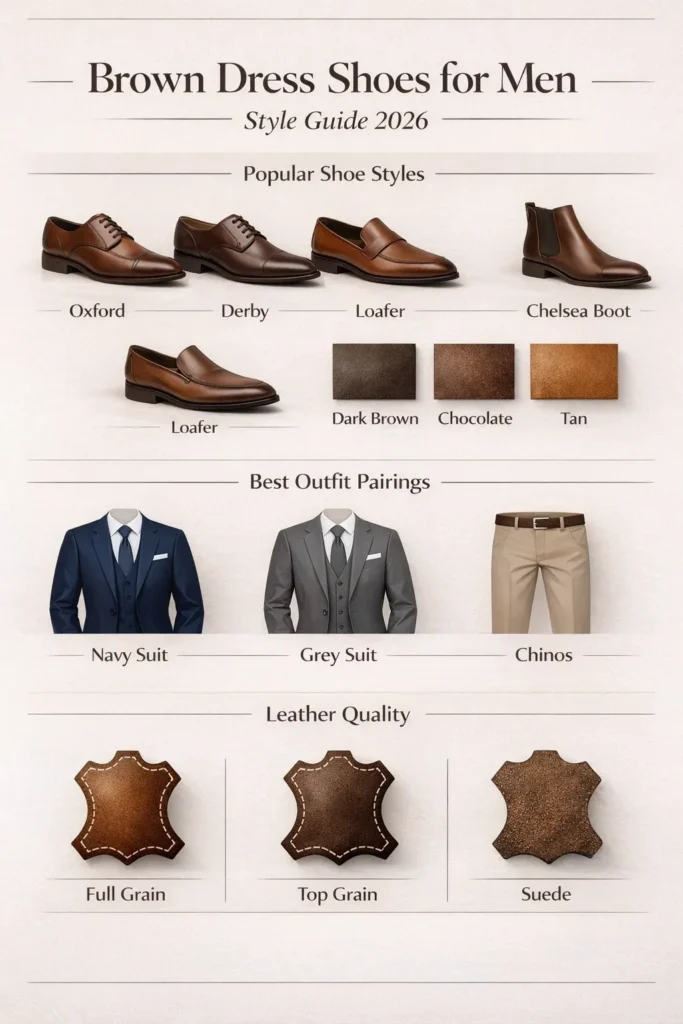 Brown Dress Shoes Men