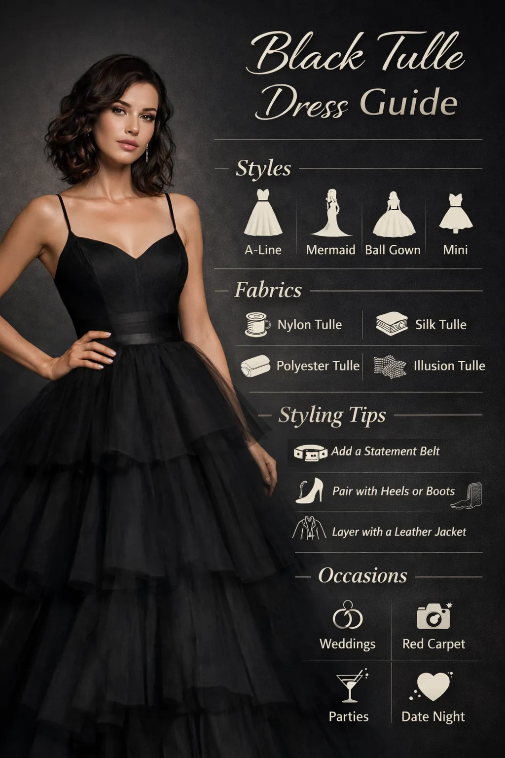 Black Tulle Dress