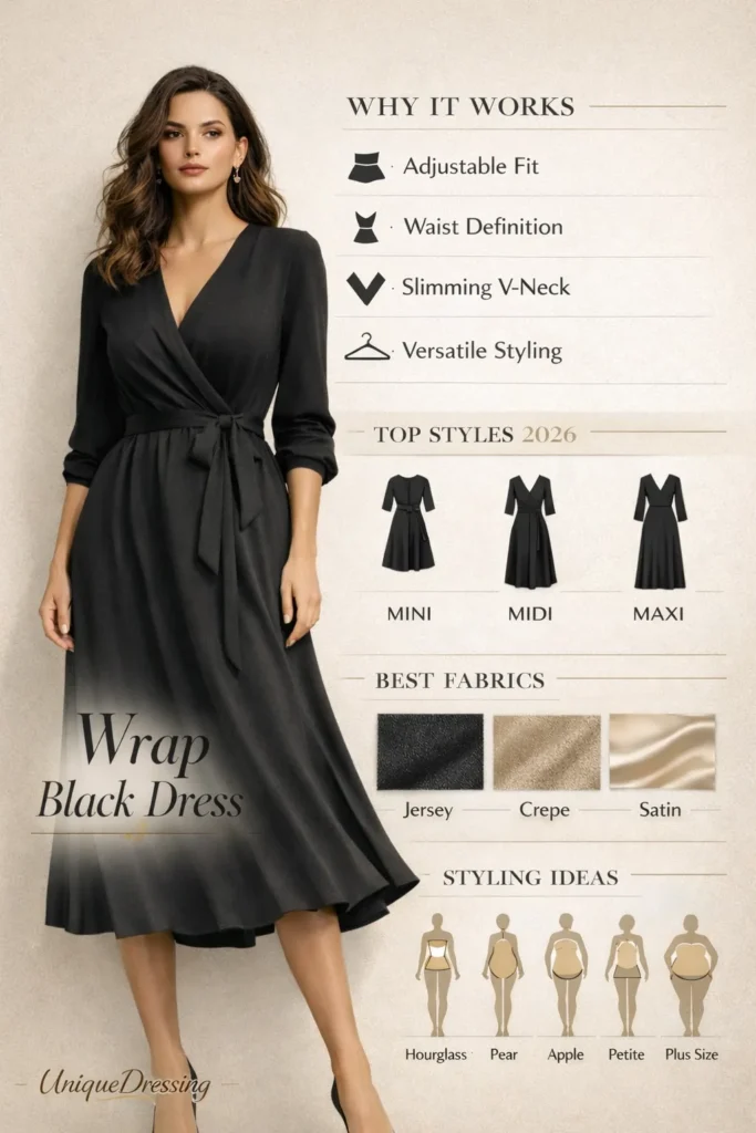 Black Wrap Dress