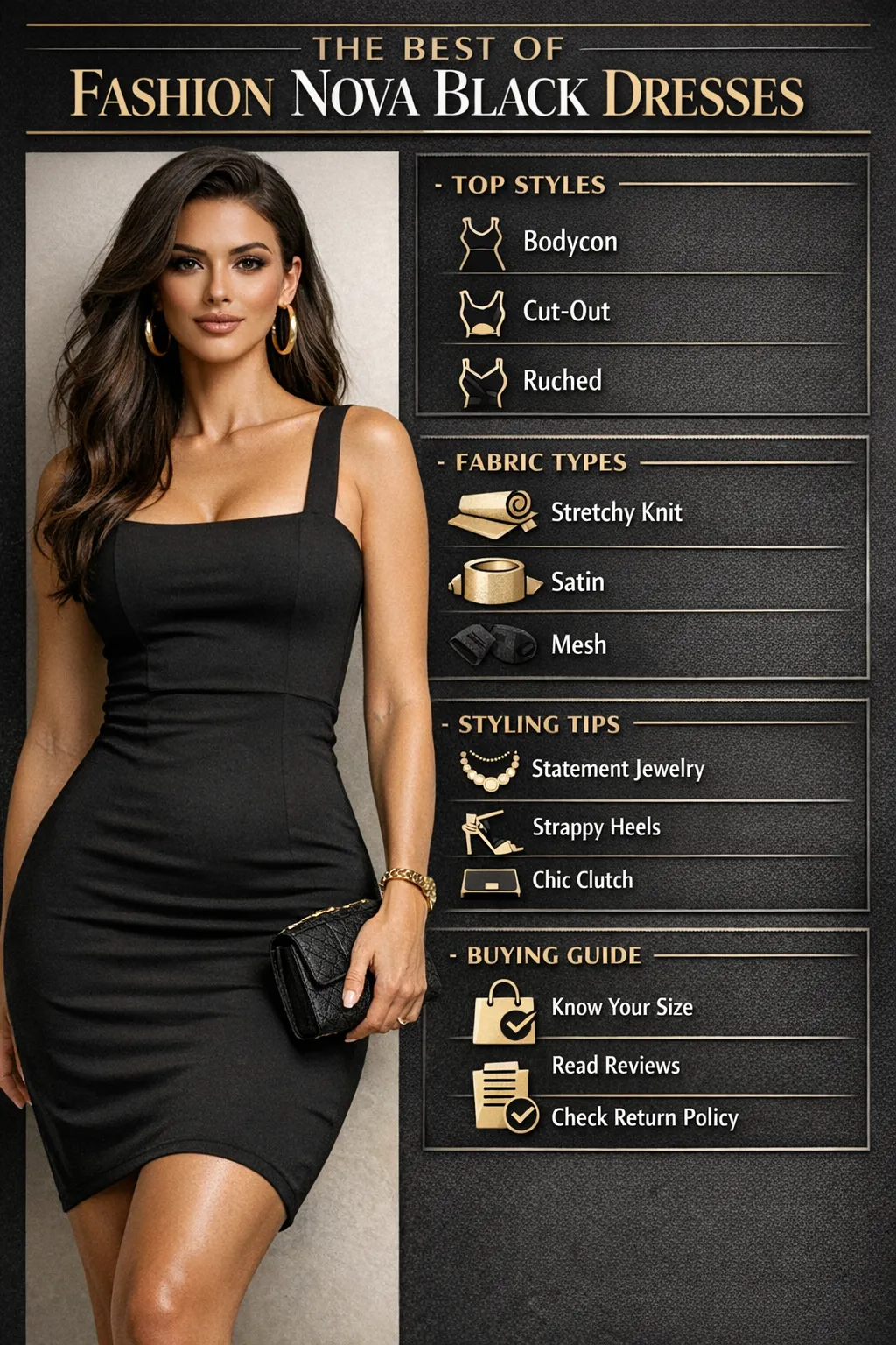 Fashion Nova Black Dress