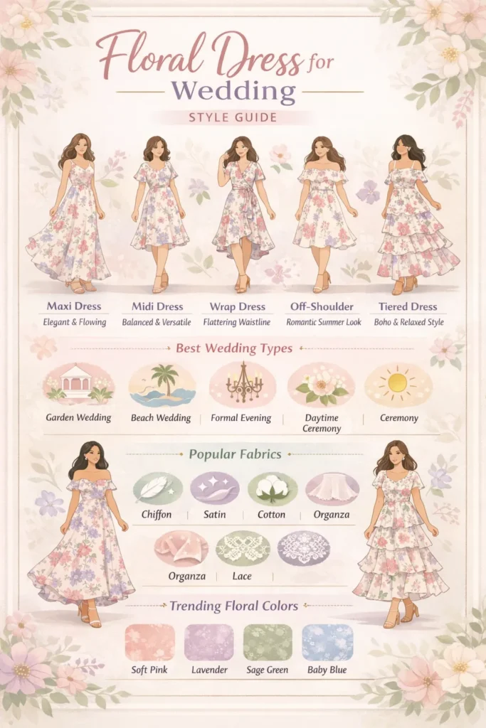 Floral Dress For Wedding