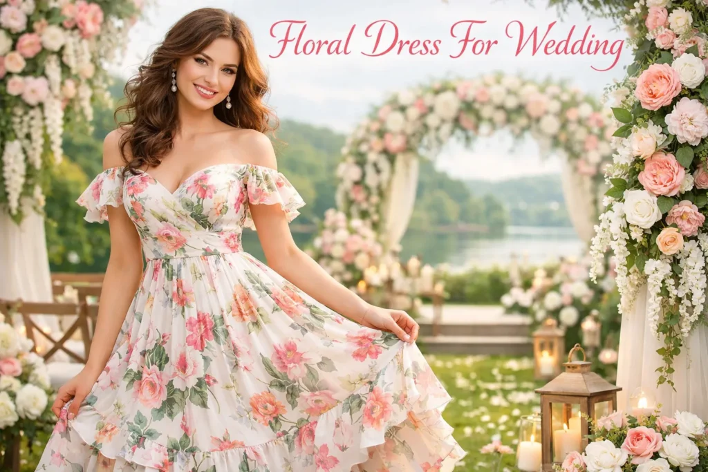 Floral Dress For Wedding