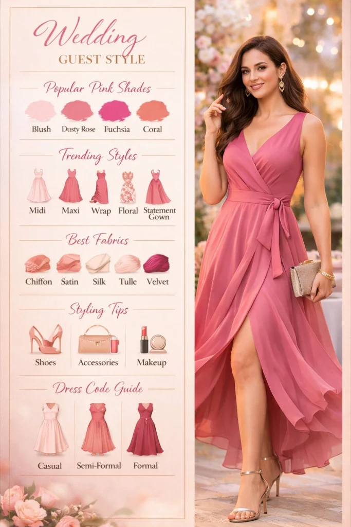 Pink Wedding Guest Dresses