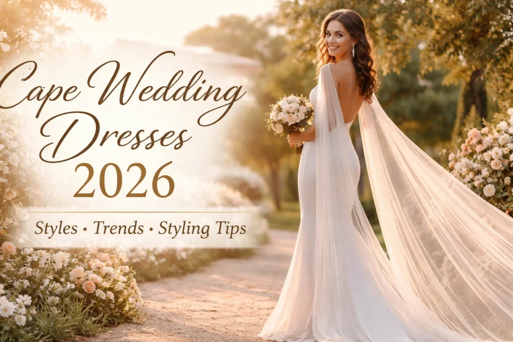 Cape Wedding Dress