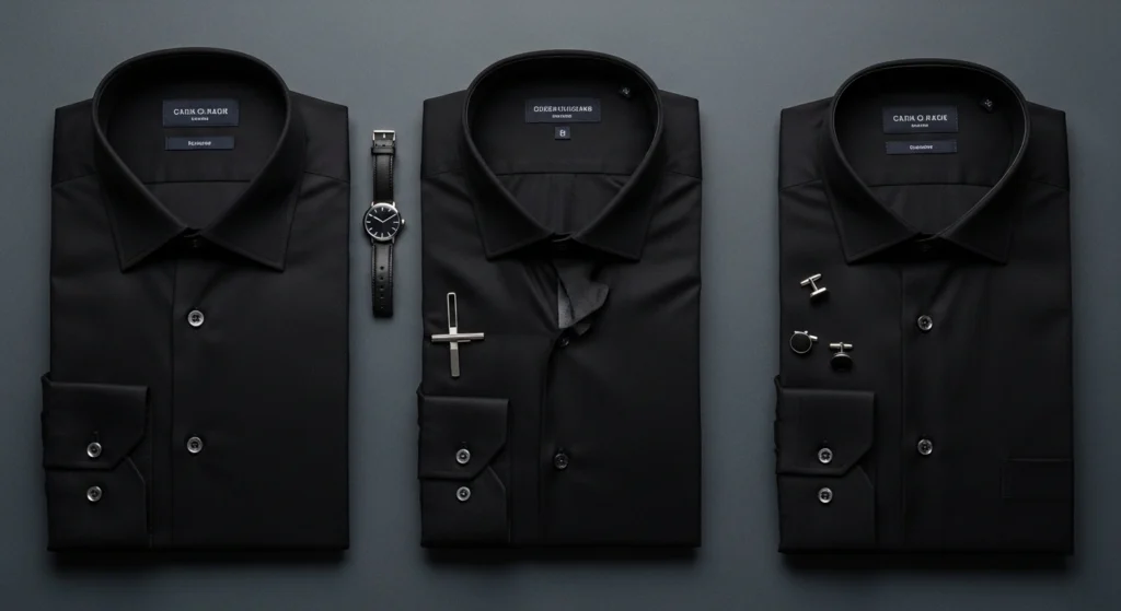Black Men’s Dress Shirts