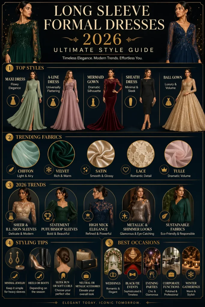 Long Sleeve Formal Dresses