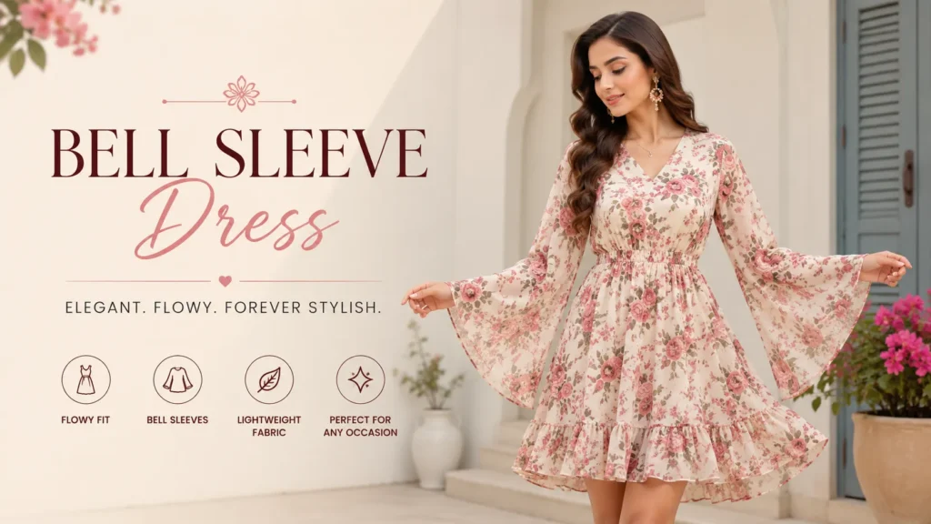 Bell Sleeve Dress