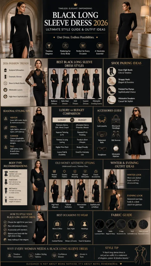 Black Long Sleeve Dress