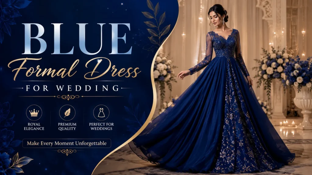Blue Formal Dress For Wedding