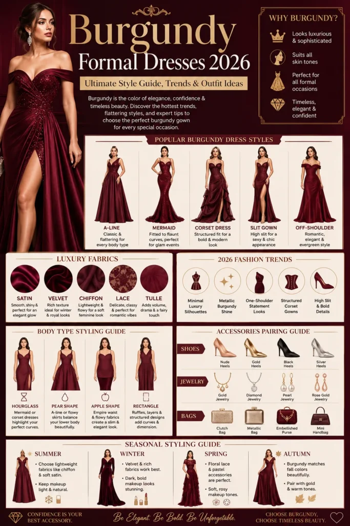 Burgundy Formal Dress