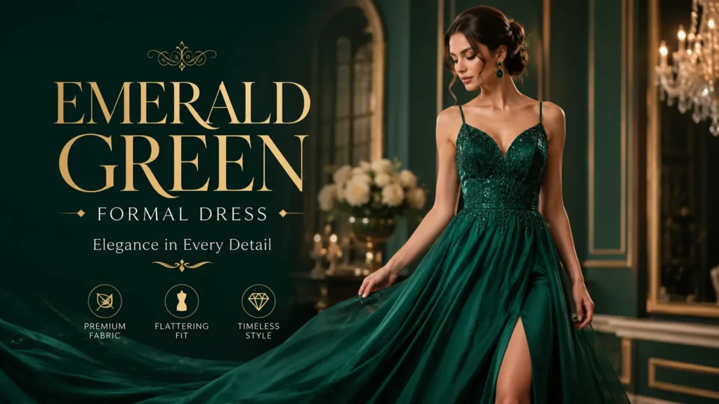 Emerald Green Formal Dress