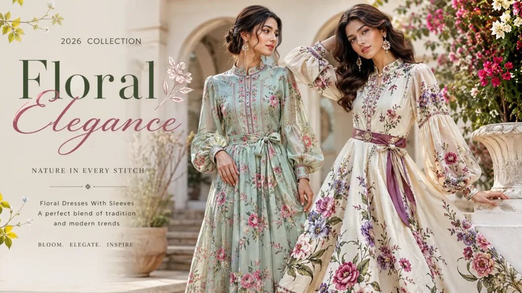 Floral Dresses With Sleeves