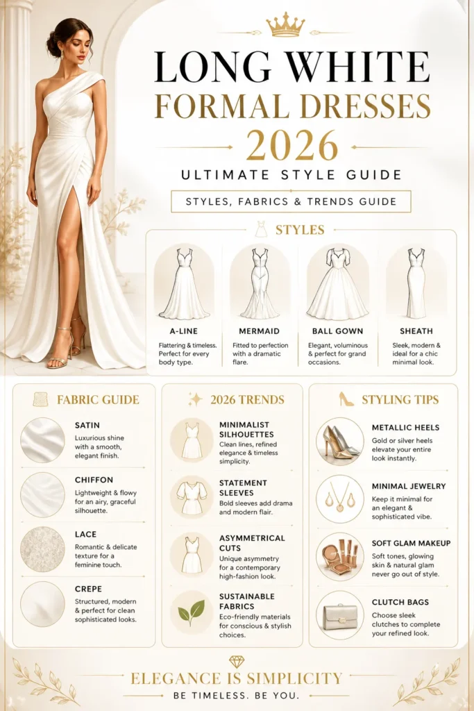 Long White Formal Dresses