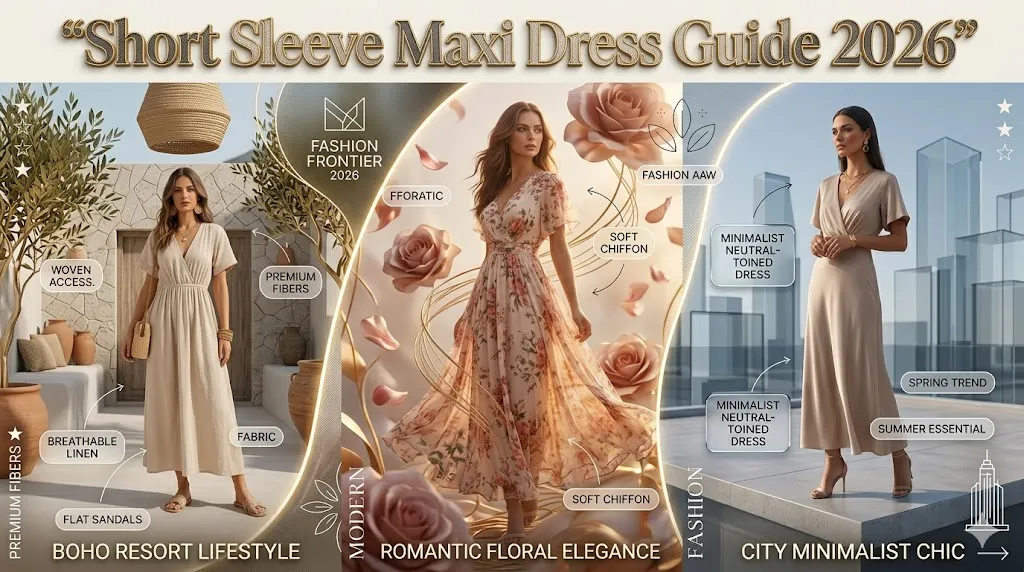 Short Sleeve Maxi Dress
