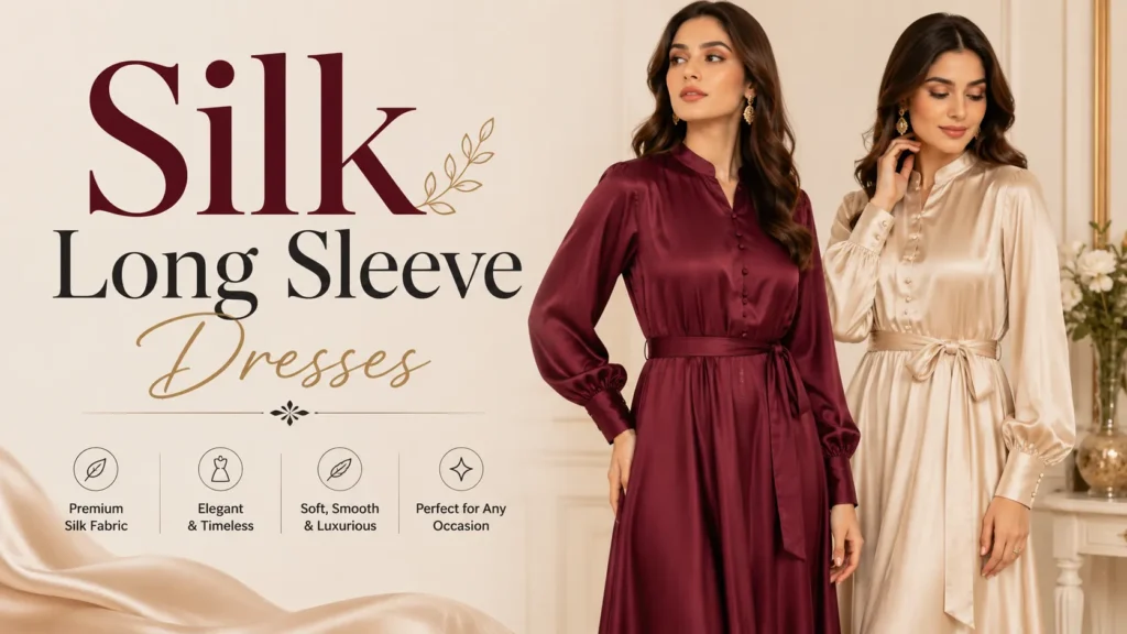 Silk Long Sleeve Dresses