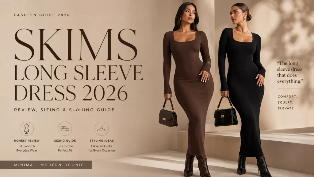 Skims Long Sleeve Dress