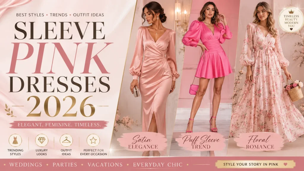 Sleeve Pink Dresses