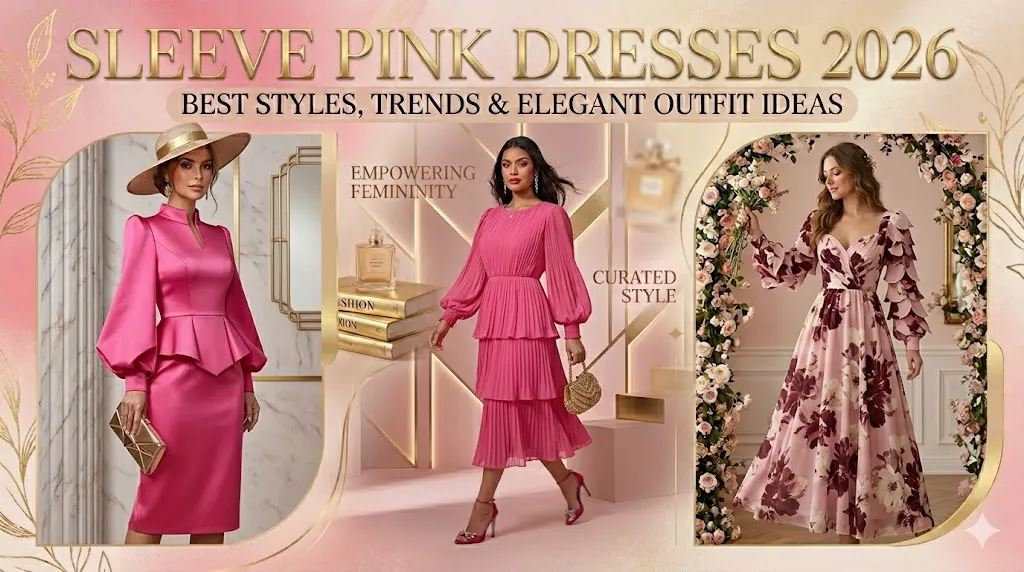 Sleeve Pink Dresses