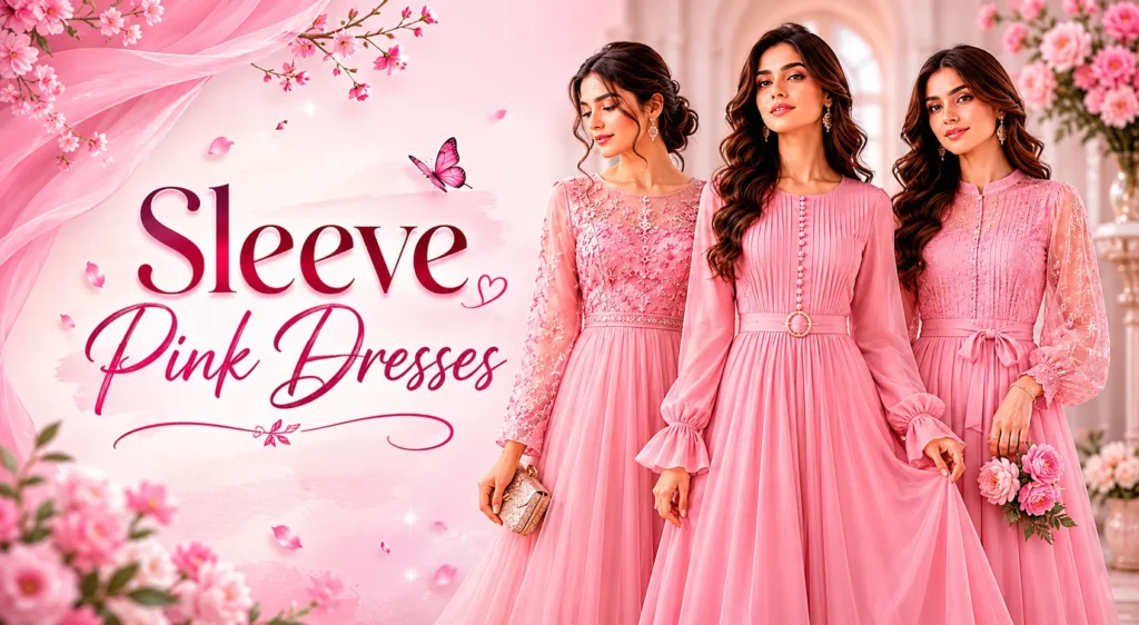Sleeve Pink Dresses