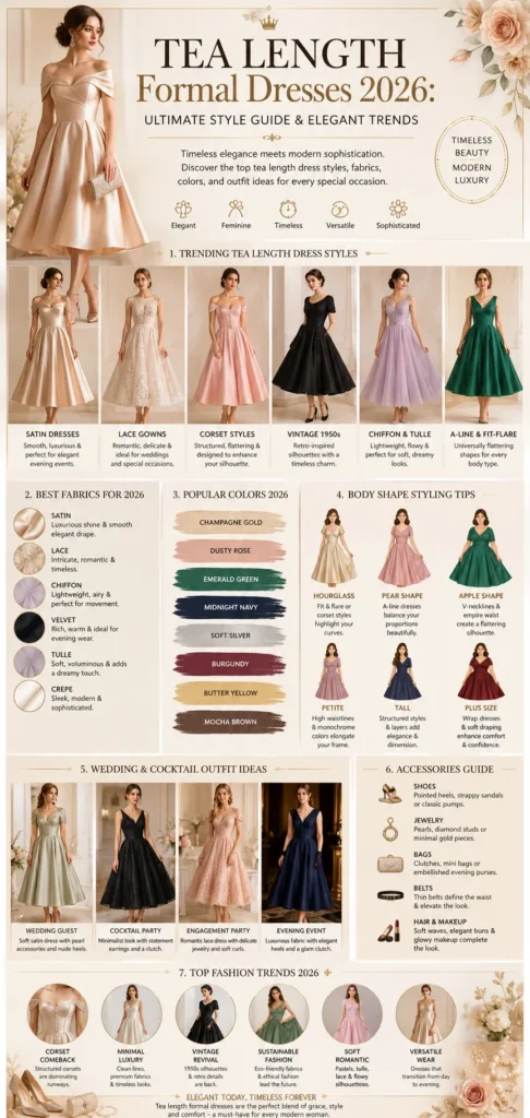 Tea Length Formal Dresses