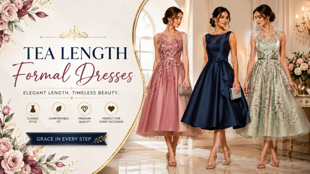 Tea Length Formal Dresses